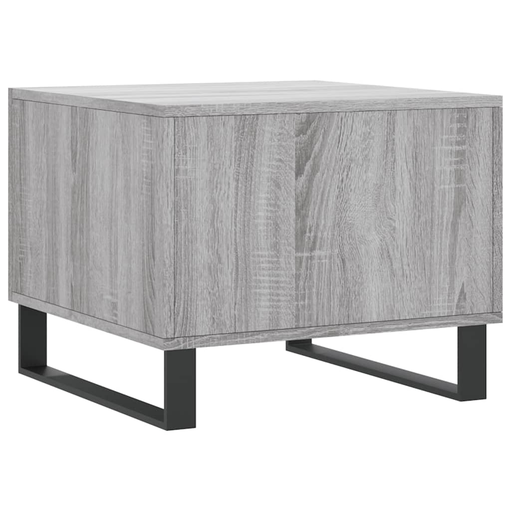 vidaXL Tables basses 2 pcs Gris Sonoma 50x50x40 cm Bois d'ingénierie
