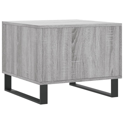 vidaXL Tables basses 2 pcs Gris Sonoma 50x50x40 cm Bois d'ingénierie