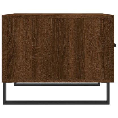 vidaXL Tables basses 2 pcs Aspect chêne marron 50x50x40 cm Bois d'ingénierie