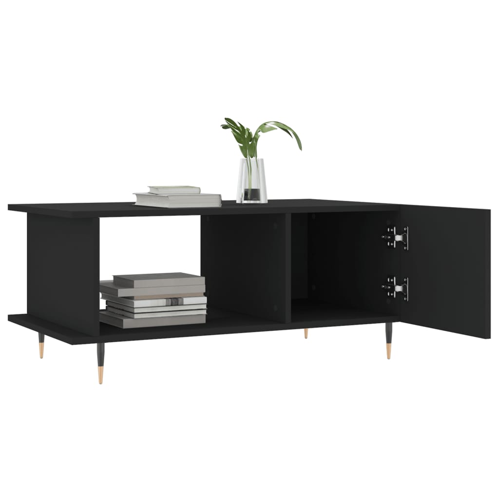 vidaXL Couchtisch Schwarz 90x50x40 cm Holzwerkstoff