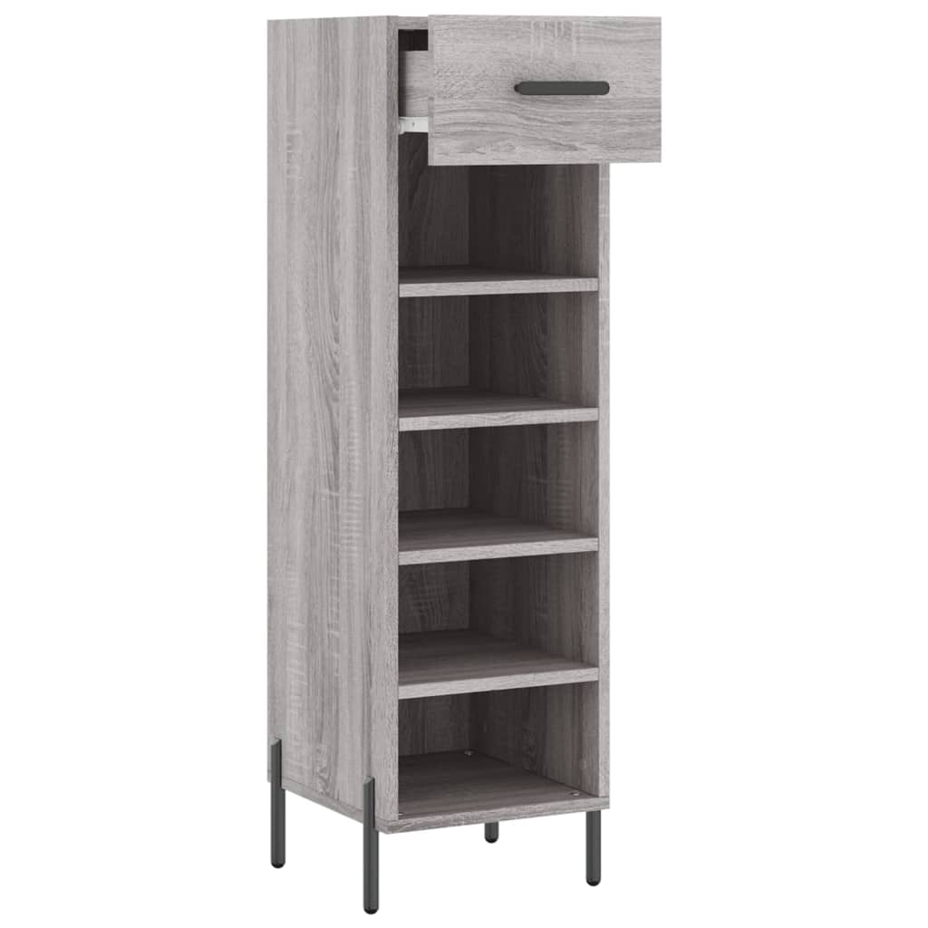 Schuhschrank Grau Sonoma 30x35x105 cm Holzwerkstoff