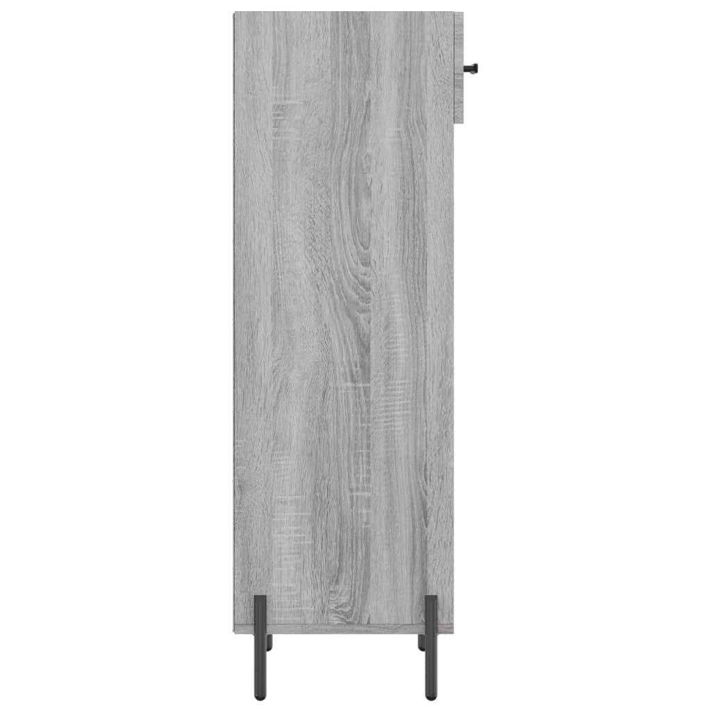 Schuhschrank Grau Sonoma 30x35x105 cm Holzwerkstoff