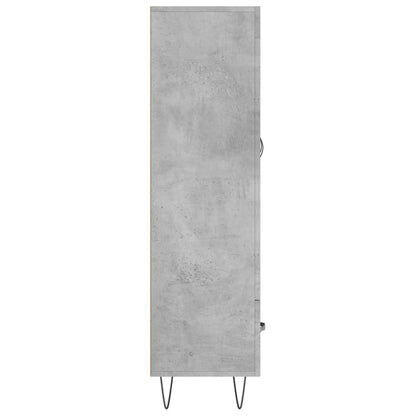 vidaXL Highboard Betongrau 69,5x31x115 cm Holzwerkstoff