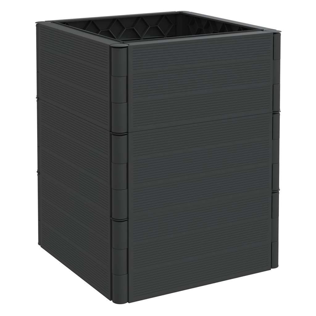 vidaXL Garten-Pflanzkübel Anthrazit PP