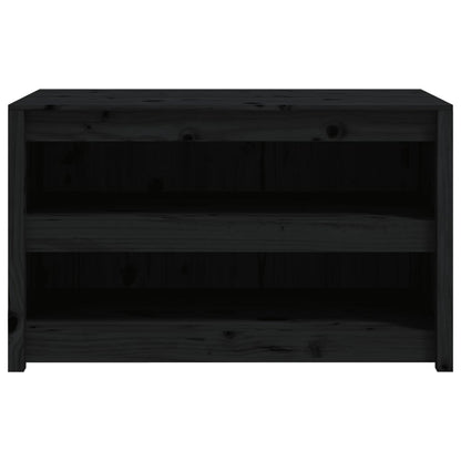 vidaXL Outdoor-Küchenschrank Schwarz 106x55x64 cm Massivholz Kiefer