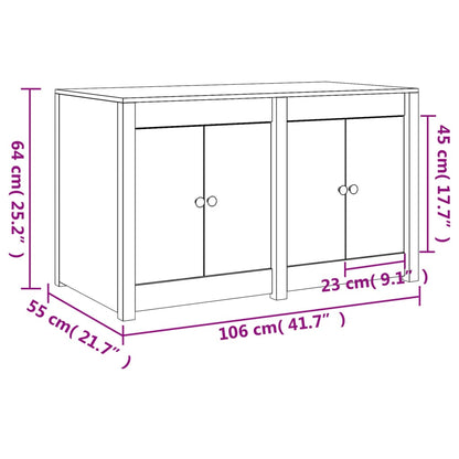 vidaXL Outdoor-Küchenschrank 106x55x64 cm Massivholz Douglasie