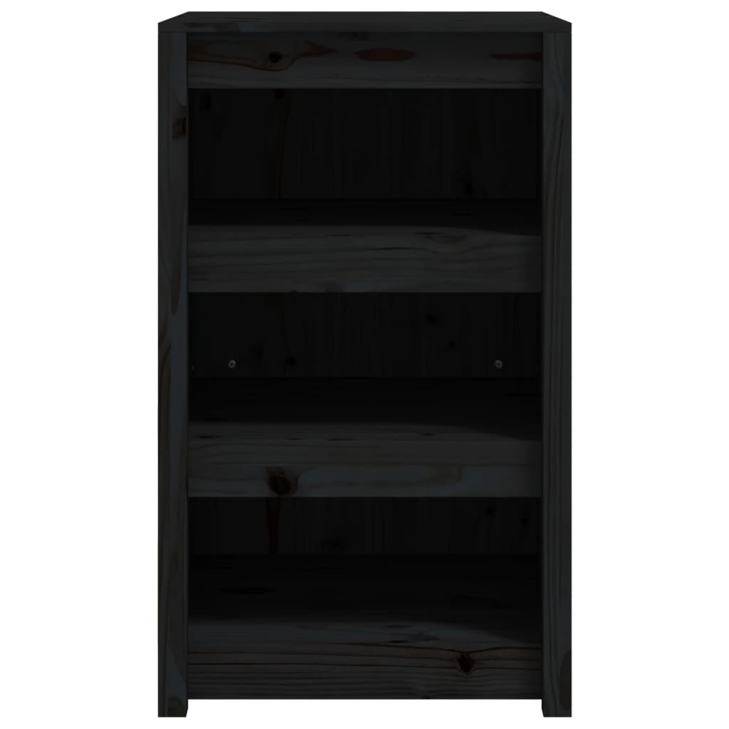 vidaXL Outdoor-Küchenschrank Schwarz 55x55x92 cm Massivholz Kiefer
