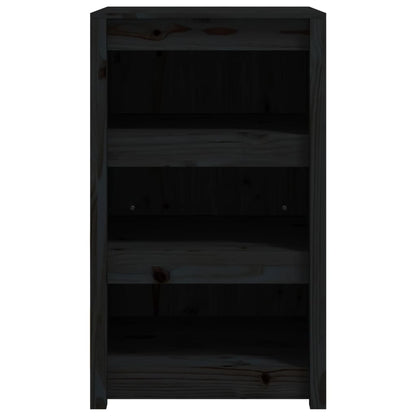vidaXL Outdoor-Küchenschrank Schwarz 55x55x92 cm Massivholz Kiefer