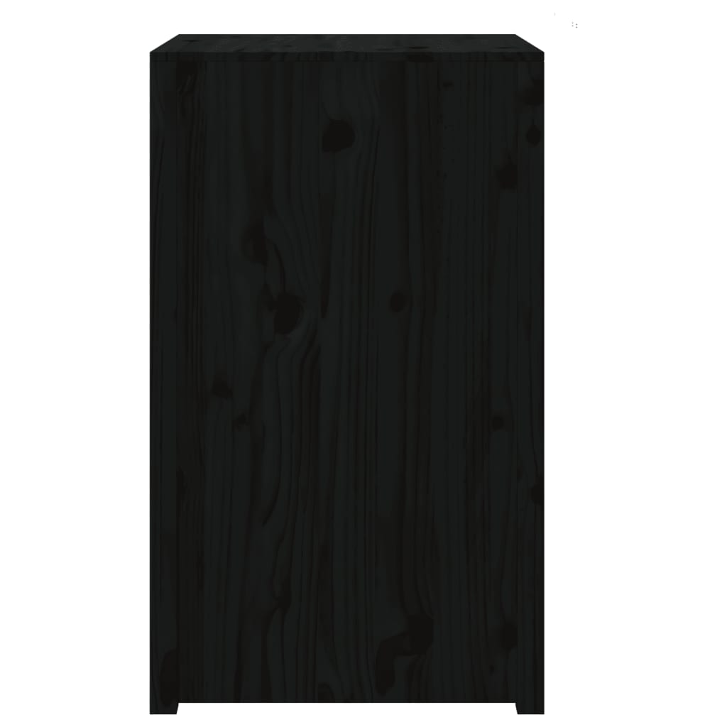 vidaXL Outdoor-Küchenschrank Schwarz 55x55x92 cm Massivholz Kiefer