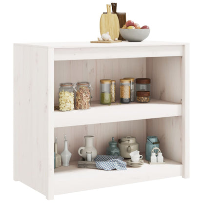 vidaXL Meuble bas de cuisine d'extérieur blanc 106x55x92 cm Bois de pin massif