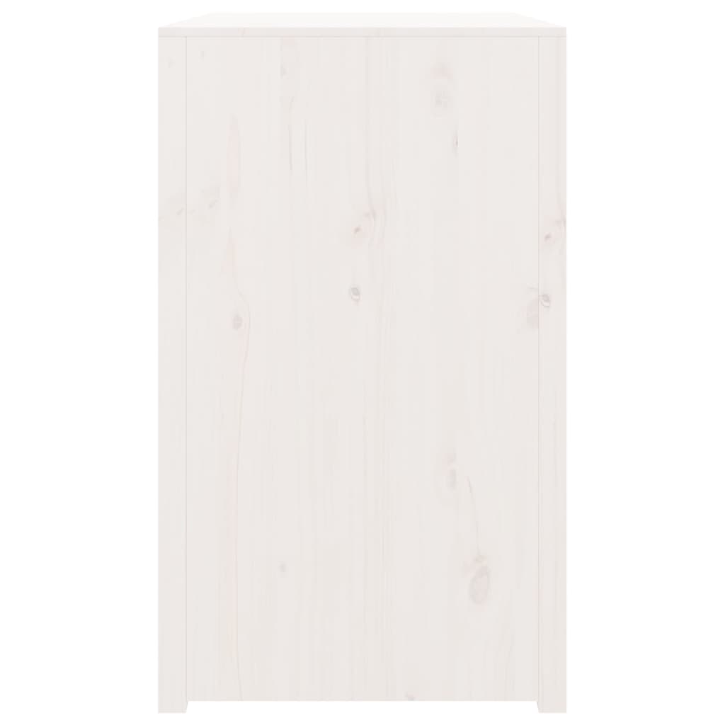 vidaXL Meuble bas de cuisine d'extérieur blanc 106x55x92 cm Bois de pin massif