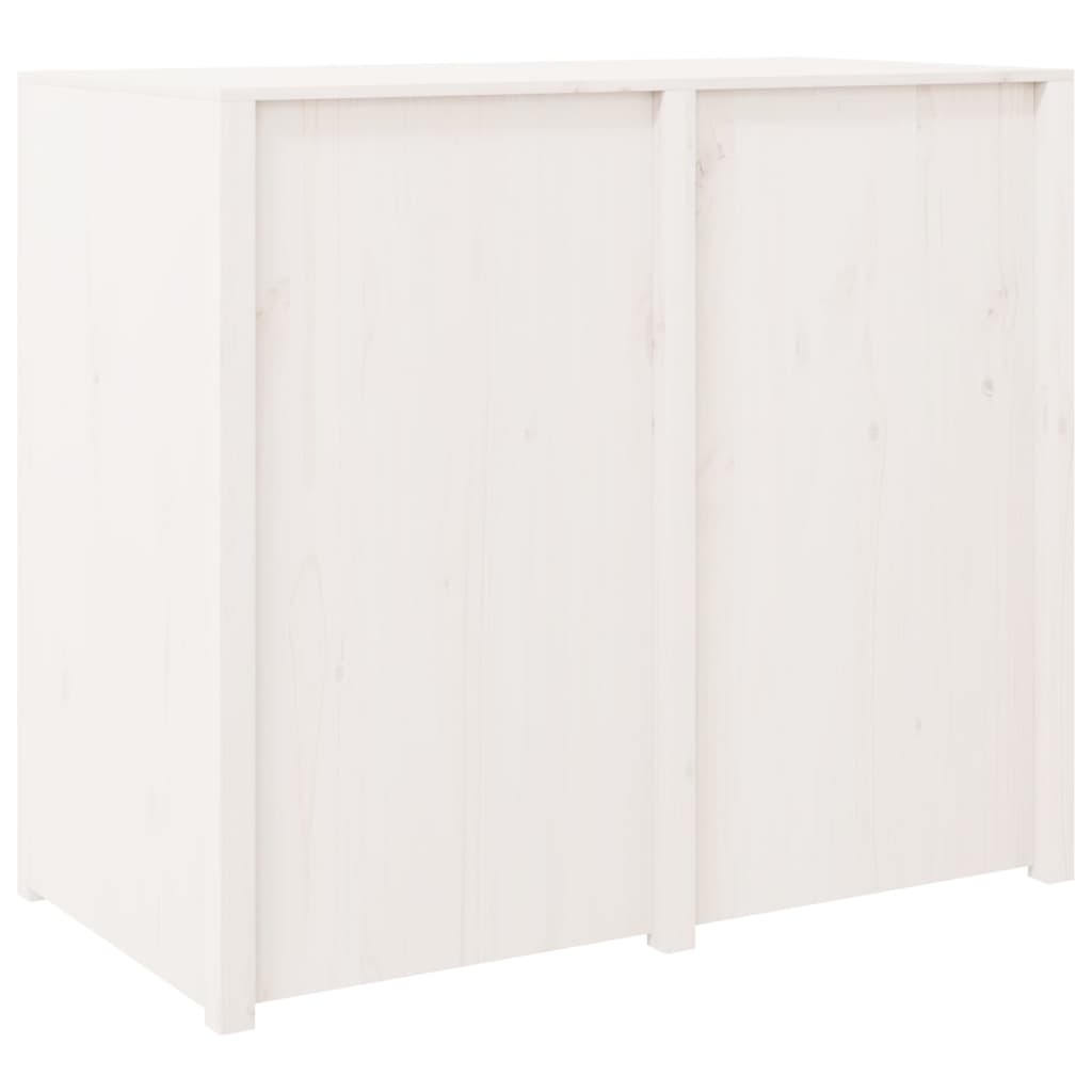 vidaXL Meuble bas de cuisine d'extérieur blanc 106x55x92 cm Bois de pin massif