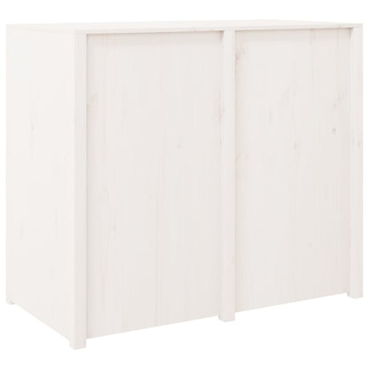 vidaXL Meuble bas de cuisine d'extérieur blanc 106x55x92 cm Bois de pin massif