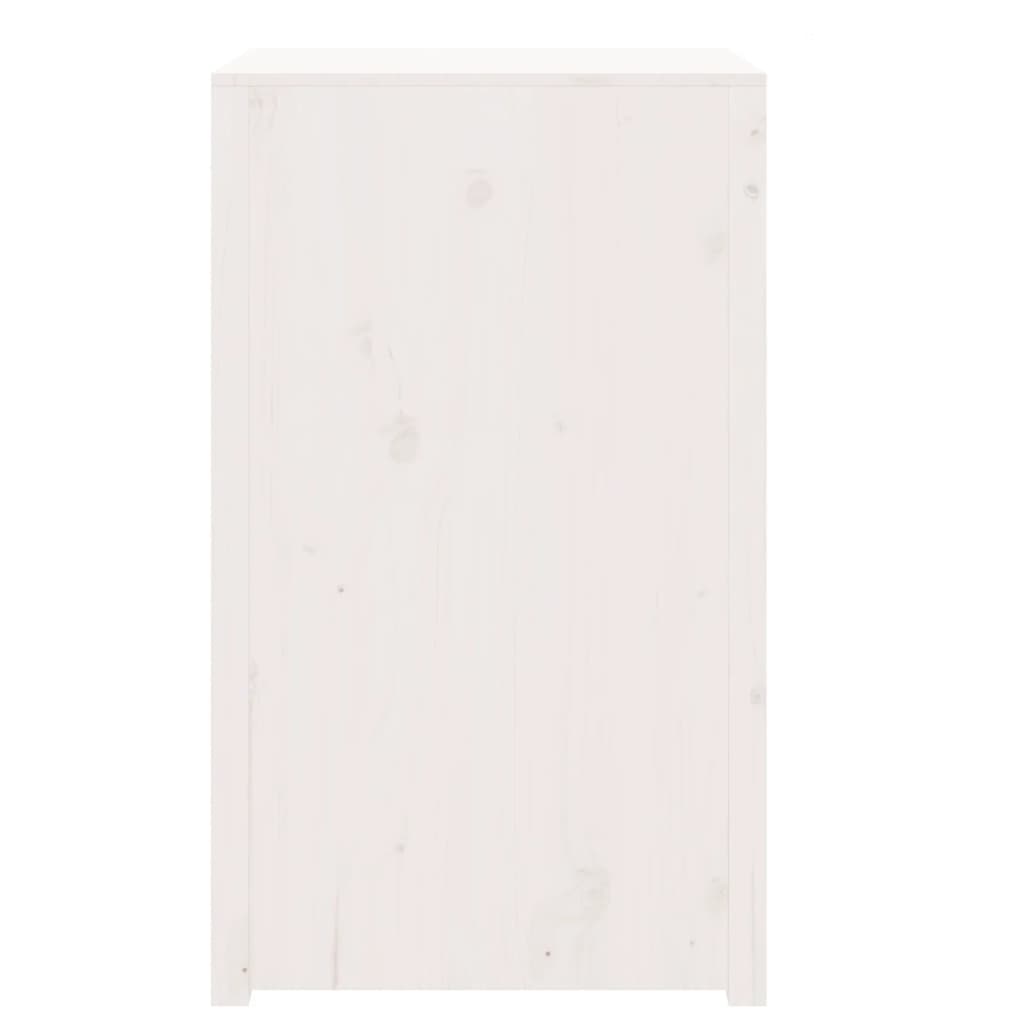 vidaXL Meuble de cuisine d'extérieur Blanc 55x55x92 cm Bois de pin massif
