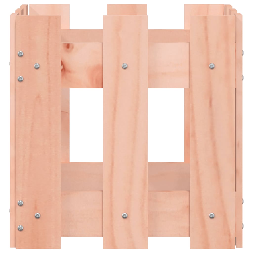 vidaXL Pflanzkübel Lattenzaun-Design 30x30x30 cm Massivholz Douglasie