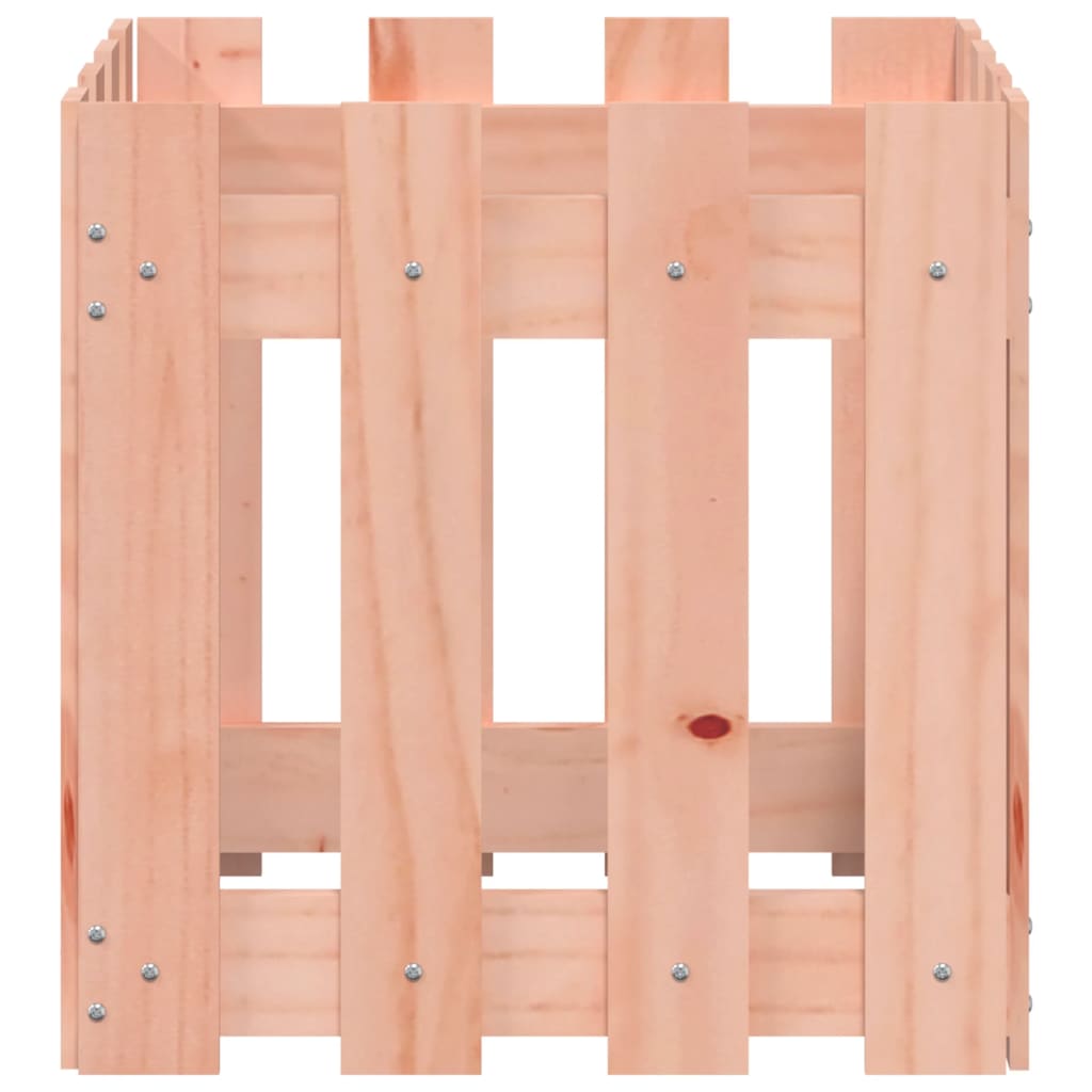 vidaXL Pflanzkübel Lattenzaun-Design 40x40x40 cm Massivholz Douglasie