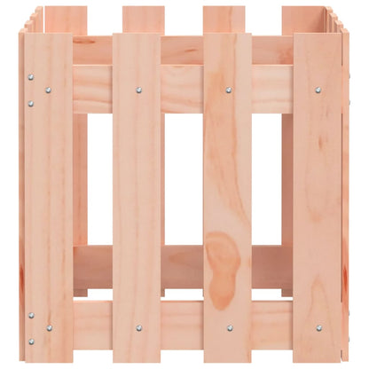 vidaXL Pflanzkübel Lattenzaun-Design 40x40x40 cm Massivholz Douglasie