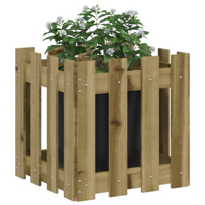 vidaXL Pflanzkübel Latten-Design 40x40x40 cm Kiefernholz Imprägniert