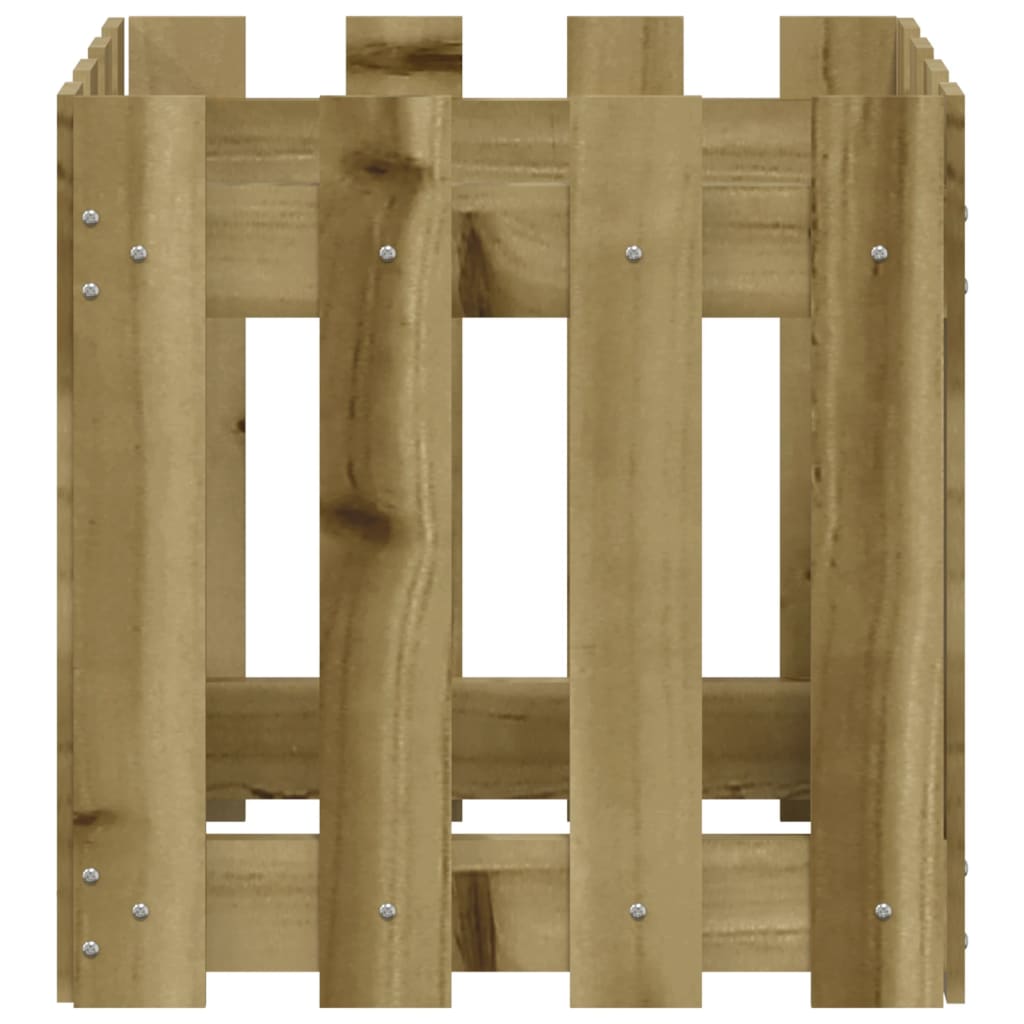 vidaXL Pflanzkübel Latten-Design 40x40x40 cm Kiefernholz Imprägniert