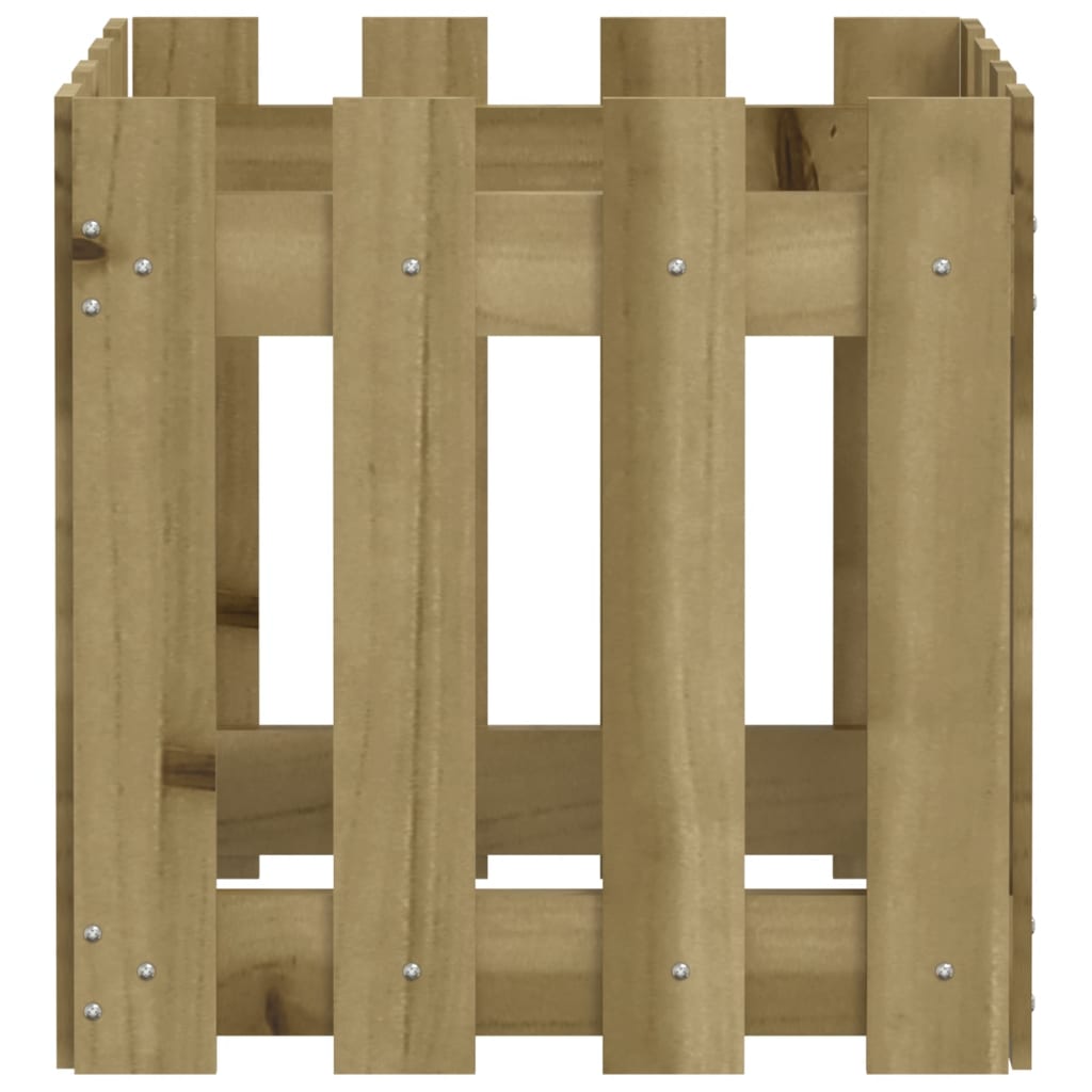vidaXL Pflanzkübel Latten-Design 40x40x40 cm Kiefernholz Imprägniert