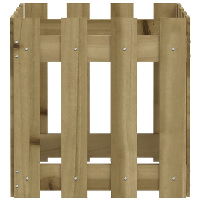 vidaXL Pflanzkübel Latten-Design 40x40x40 cm Kiefernholz Imprägniert