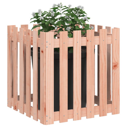 vidaXL Pflanzkübel Lattenzaun-Design 60x60x60 cm Massivholz Douglasie