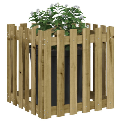 vidaXL Pflanzkübel Latten-Design 60x60x60 cm Kiefernholz Imprägniert