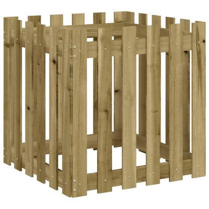 vidaXL Pflanzkübel Latten-Design 60x60x60 cm Kiefernholz Imprägniert