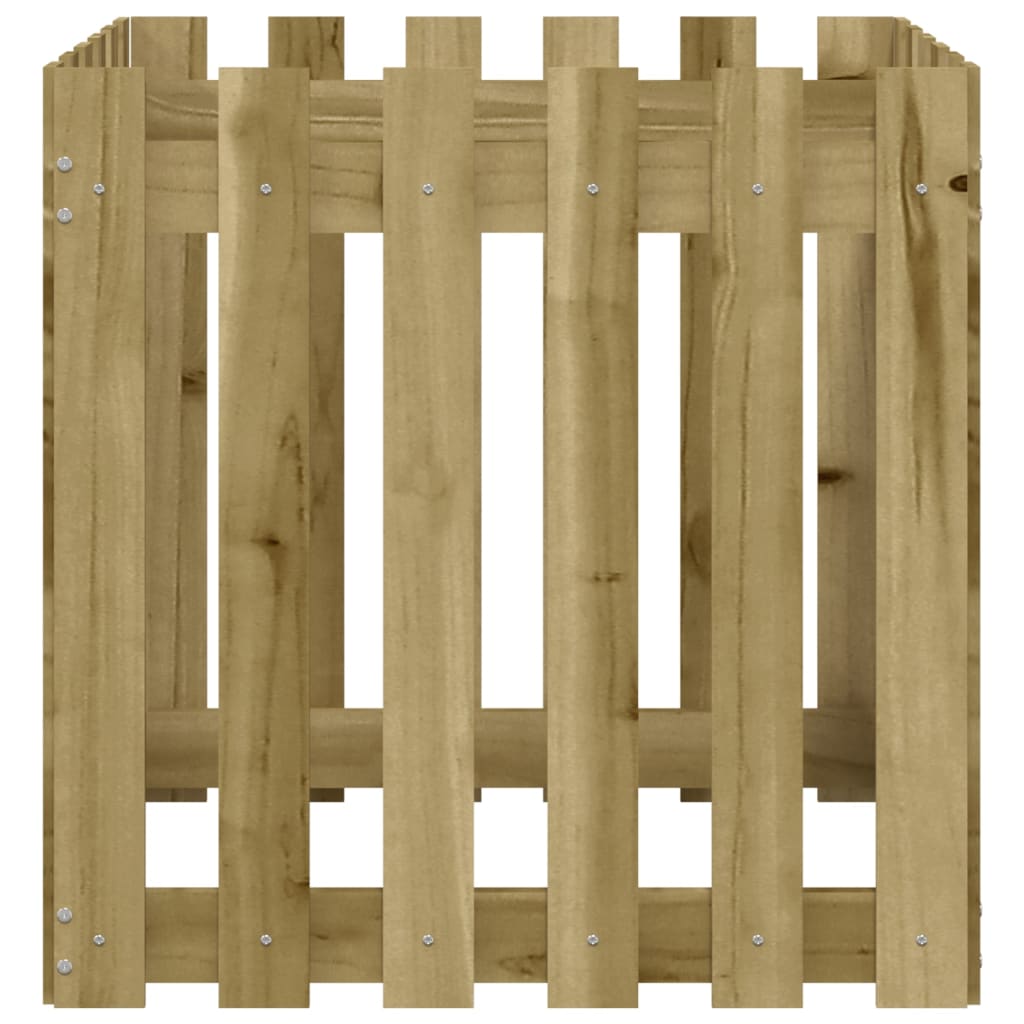 vidaXL Pflanzkübel Latten-Design 60x60x60 cm Kiefernholz Imprägniert