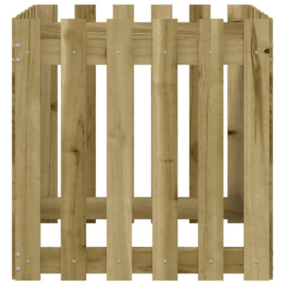 vidaXL Pflanzkübel Latten-Design 60x60x60 cm Kiefernholz Imprägniert