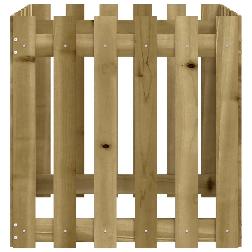 vidaXL Pflanzkübel Latten-Design 60x60x60 cm Kiefernholz Imprägniert