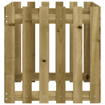 vidaXL Pflanzkübel Latten-Design 60x60x60 cm Kiefernholz Imprägniert