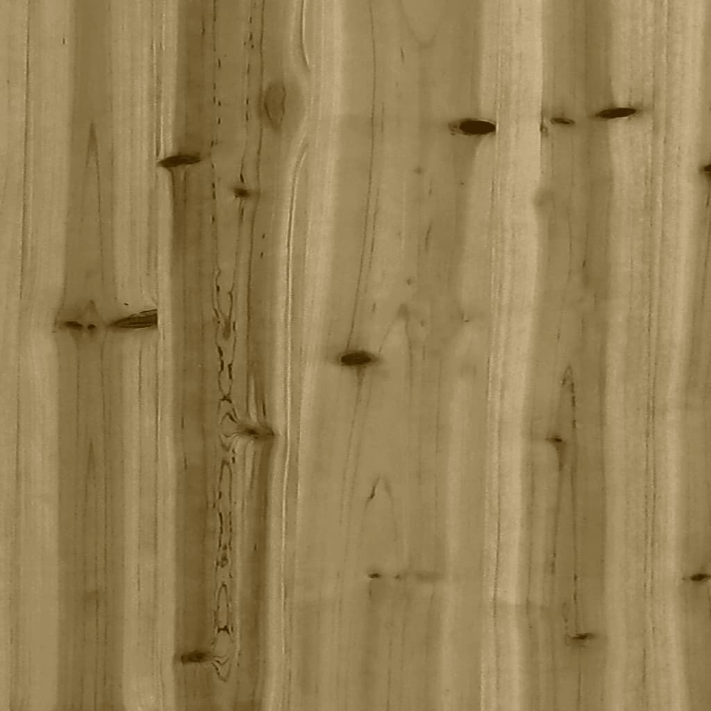 vidaXL Pflanzkübel Latten-Design 60x60x60 cm Kiefernholz Imprägniert