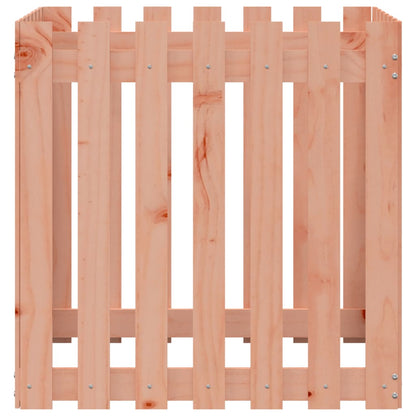 vidaXL Pflanzkübel Lattenzaun-Design 70x70x70 cm Massivholz Douglasie