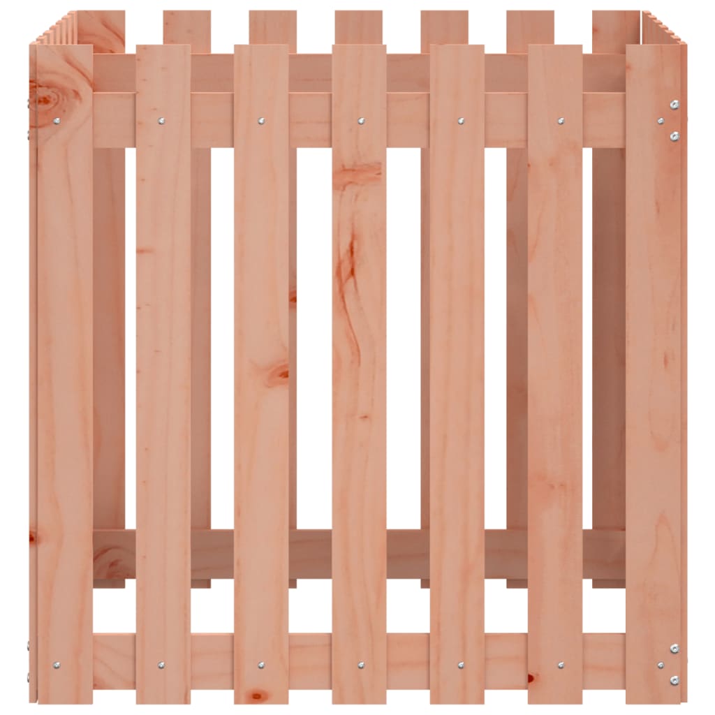 vidaXL Pflanzkübel Lattenzaun-Design 70x70x70 cm Massivholz Douglasie