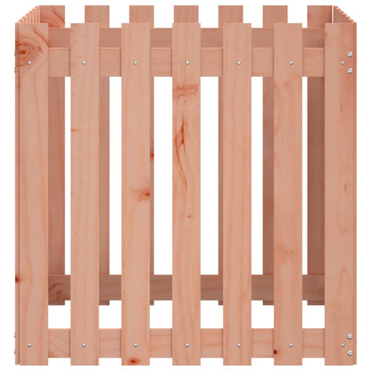 vidaXL Pflanzkübel Lattenzaun-Design 70x70x70 cm Massivholz Douglasie