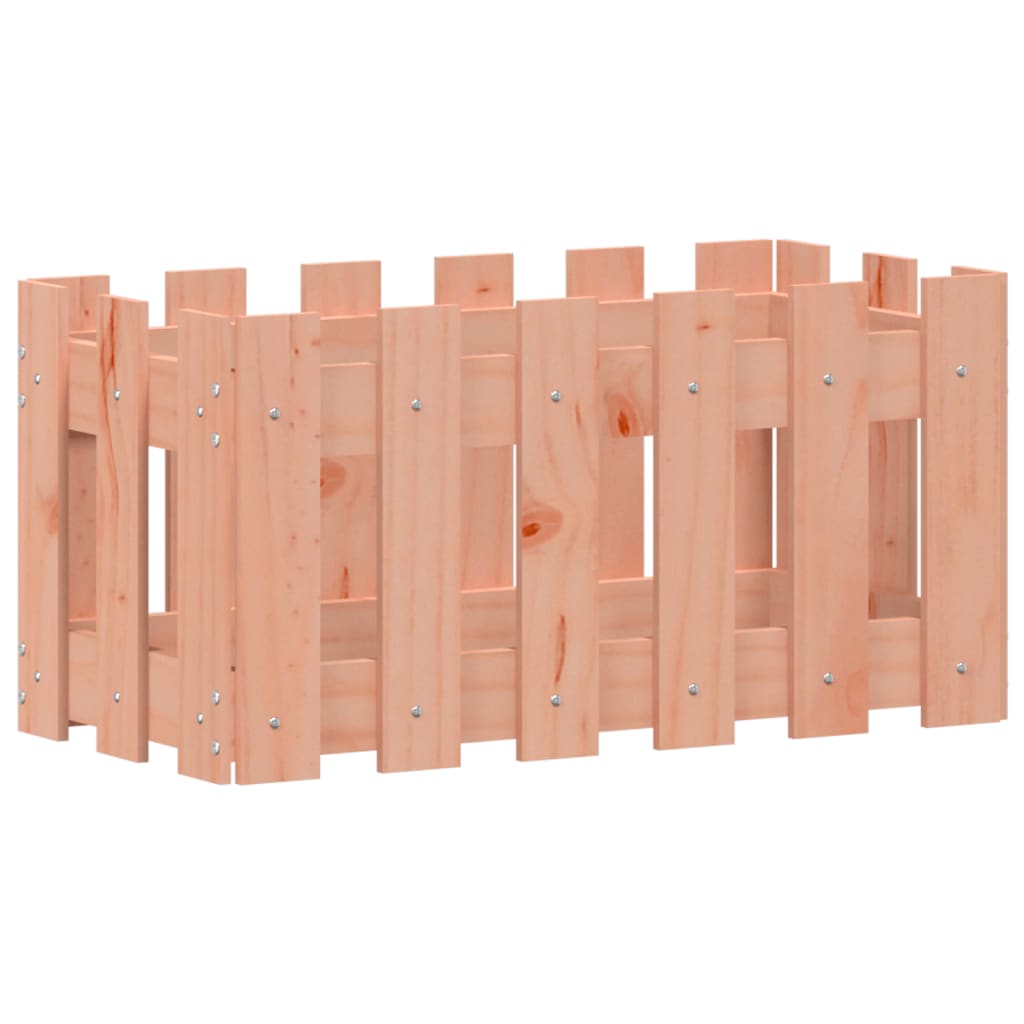 vidaXL Pflanzkübel Lattenzaun-Design 60x30x30 cm Massivholz Douglasie