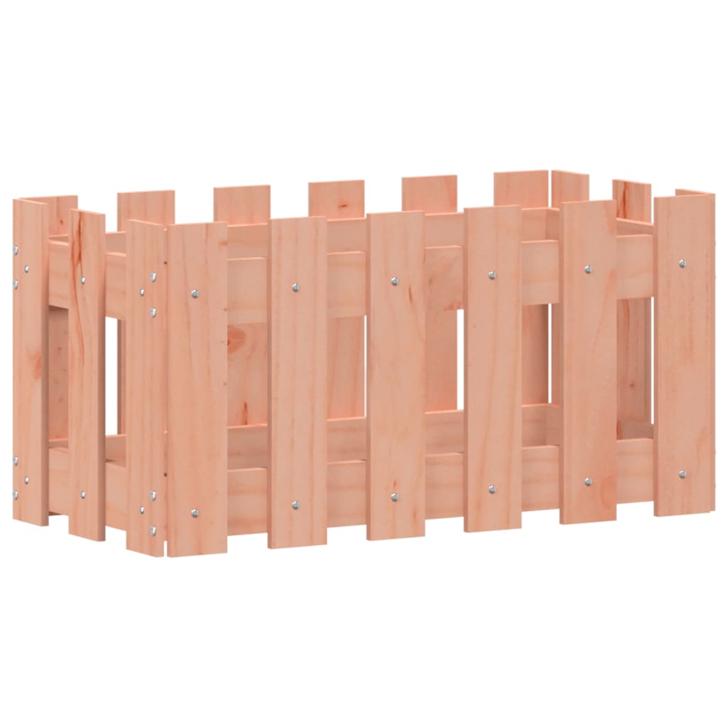vidaXL Pflanzkübel Lattenzaun-Design 60x30x30 cm Massivholz Douglasie