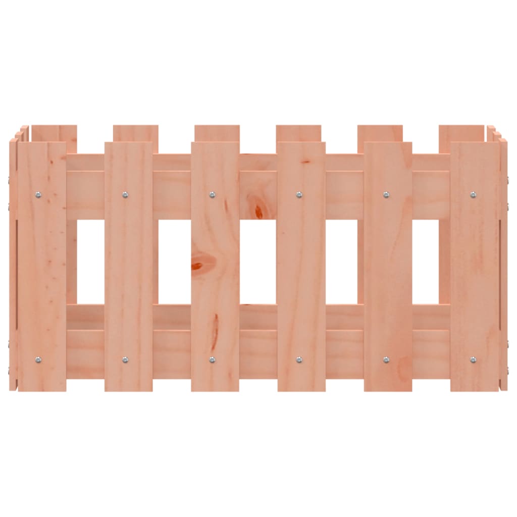 vidaXL Pflanzkübel Lattenzaun-Design 60x30x30 cm Massivholz Douglasie
