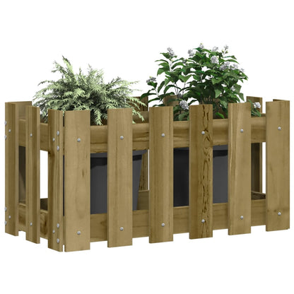 vidaXL Pflanzkübel Latten-Design 60x30x30 cm Kiefernholz Imprägniert