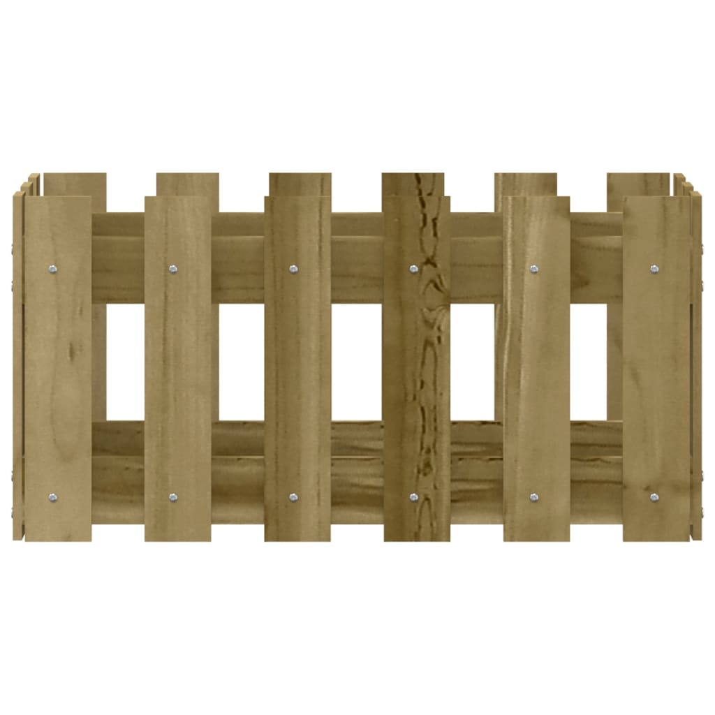 vidaXL Pflanzkübel Latten-Design 60x30x30 cm Kiefernholz Imprägniert