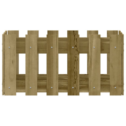 vidaXL Pflanzkübel Latten-Design 60x30x30 cm Kiefernholz Imprägniert