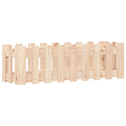 vidaXL Hochbeet Lattenzaun-Design 100x30x30 cm Massivholz Kiefer