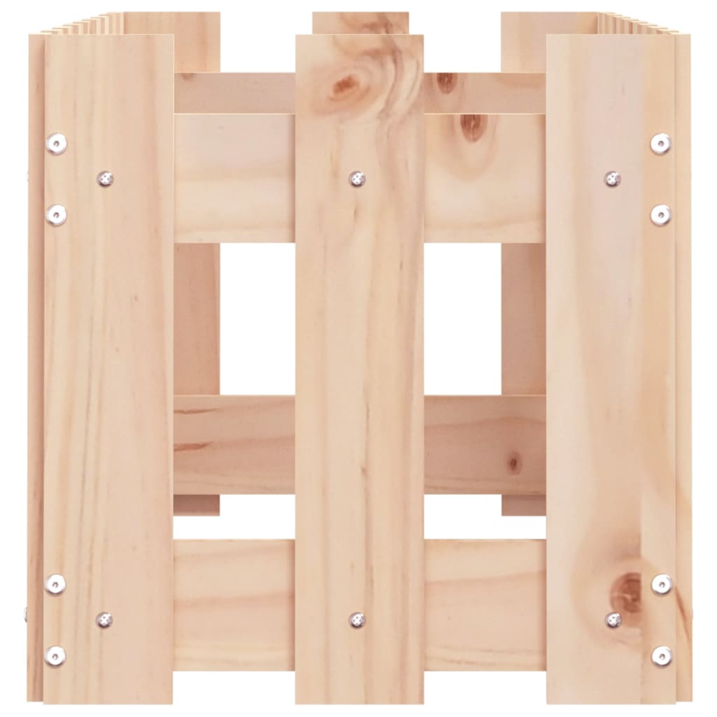 vidaXL Hochbeet Lattenzaun-Design 100x30x30 cm Massivholz Kiefer