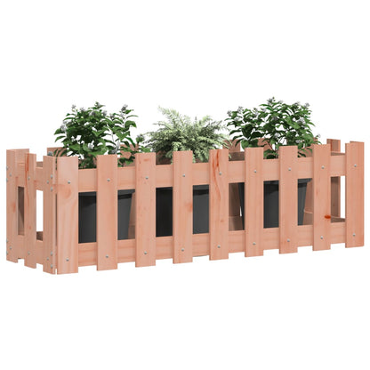 vidaXL Hochbeet Lattenzaun-Design 100x30x30 cm Massivholz Douglasie