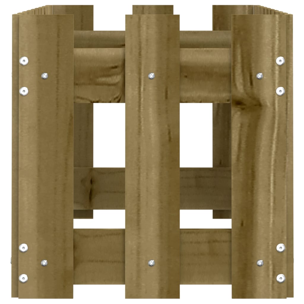 vidaXL Hochbeet Lattenzaun-Design 100x30x30 cm Kiefernholz Imprägniert