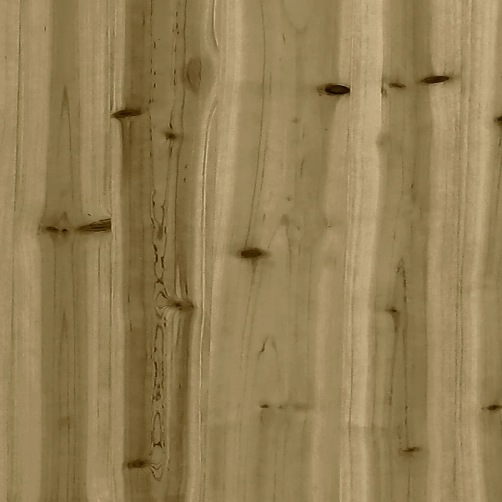 vidaXL Hochbeet Lattenzaun-Design 100x30x30 cm Kiefernholz Imprägniert