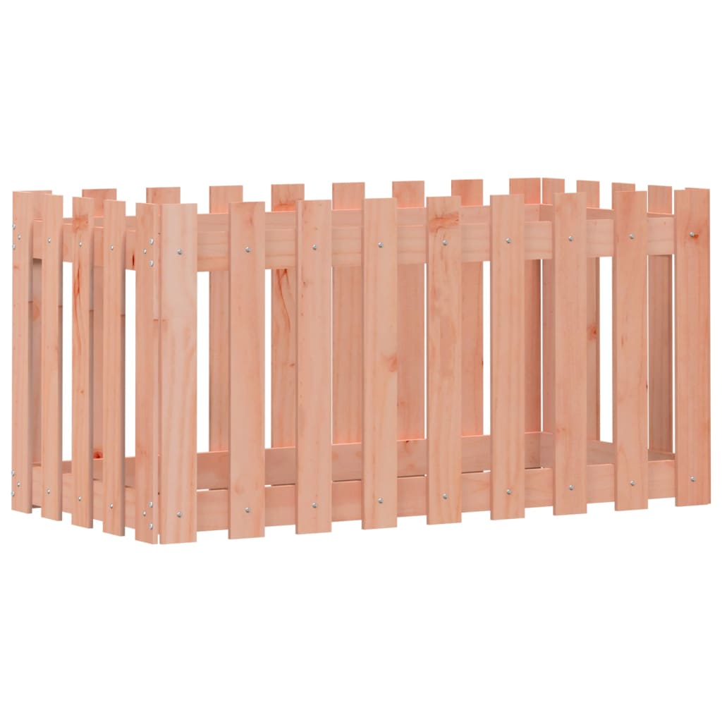 vidaXL Hochbeet Lattenzaun-Design 100x50x50 cm Massivholz Douglasie