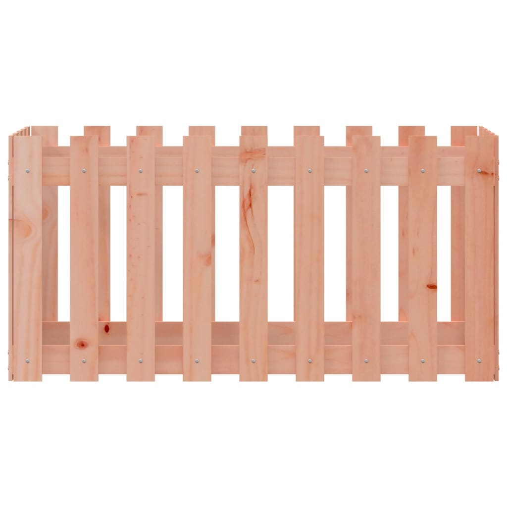 vidaXL Hochbeet Lattenzaun-Design 100x50x50 cm Massivholz Douglasie