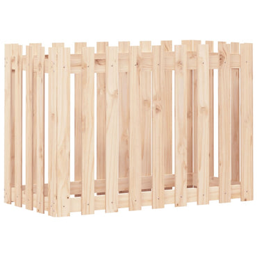 vidaXL Hochbeet Lattenzaun-Design 100x50x70 cm Massivholz Kiefer